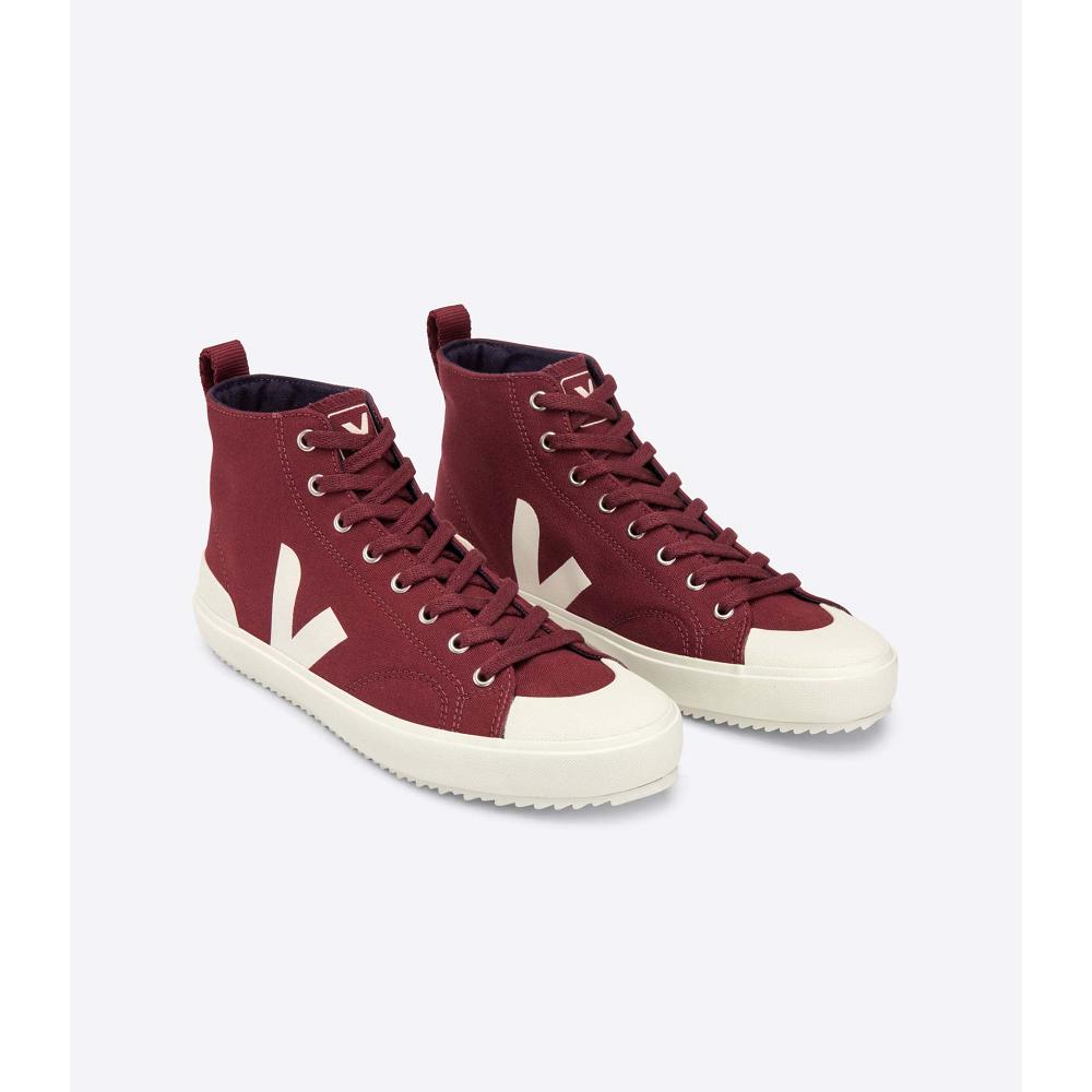 Men's Veja NOVA HT CANVAS High Tops Burgundy | ZA 105SGL